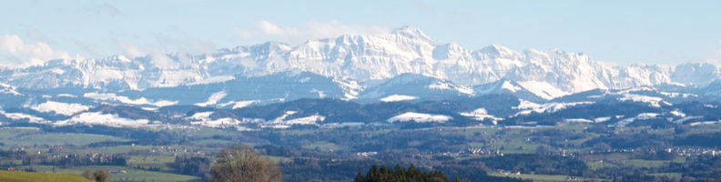 Panorama Alpstein im Winter